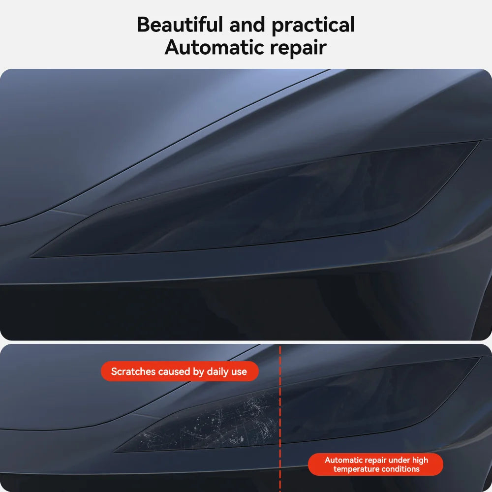 Tesla Model 3 Highland Smoked TPU Headlight Protection Film (2024+)