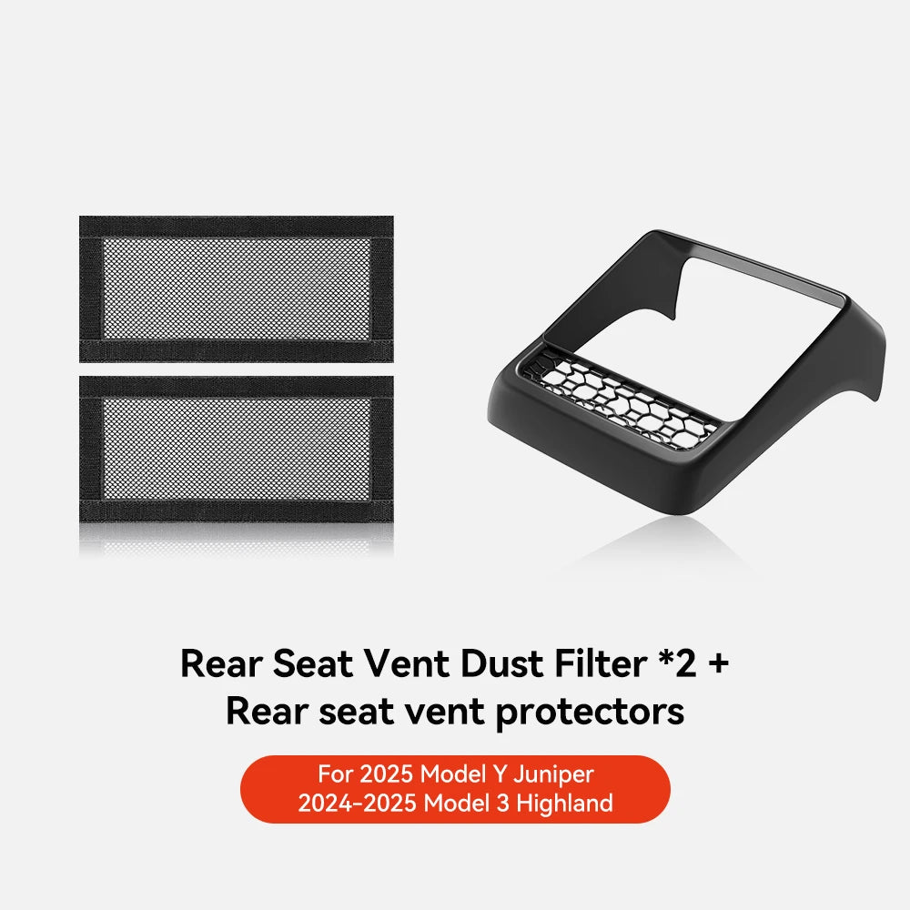 Under Seat Air Vent Cover Mesh for Tesla Model 3 & Y (2021-2026)