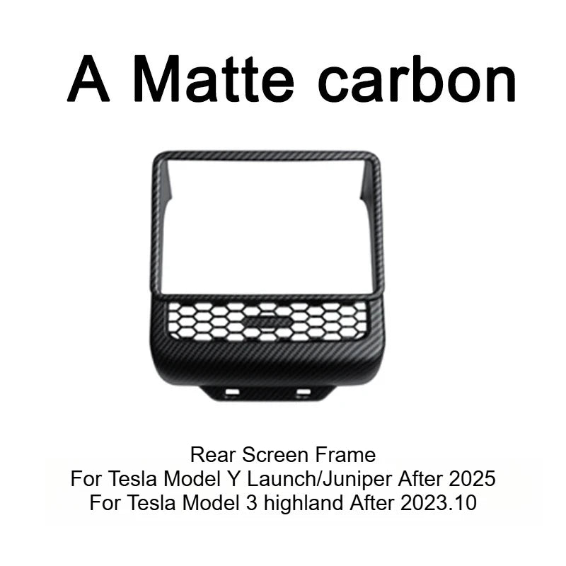 Tesla Model 3 Model Y Juniper 2025+ Armrest Console Cover Rear Air Vent Mask Holder Rear Protection Kick Panel Interior Trim