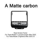 Tesla Model 3 Model Y Juniper 2025+ Armrest Console Cover Rear Air Vent Mask Holder Rear Protection Kick Panel Interior Trim