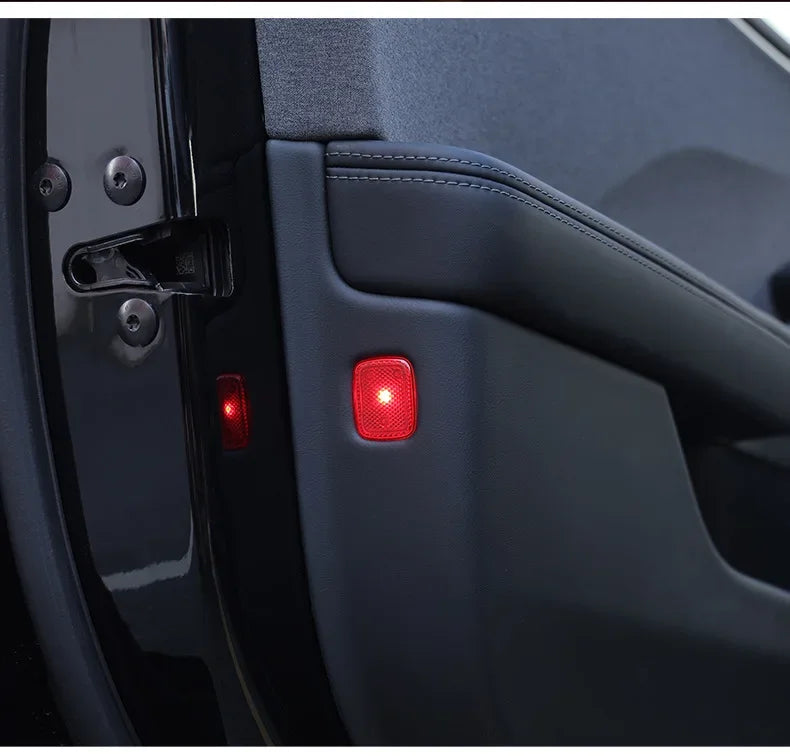Tesla Model 3/Y/3 Highland Car Door Warning Light Auto Opening Door Anti-collision Sensor Strobe Flashing Alarm Signal Light
