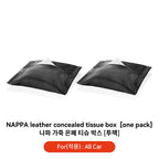 Tesla Model 3 Y Hanging Leather Tissue Box Armrest Holder Bag
