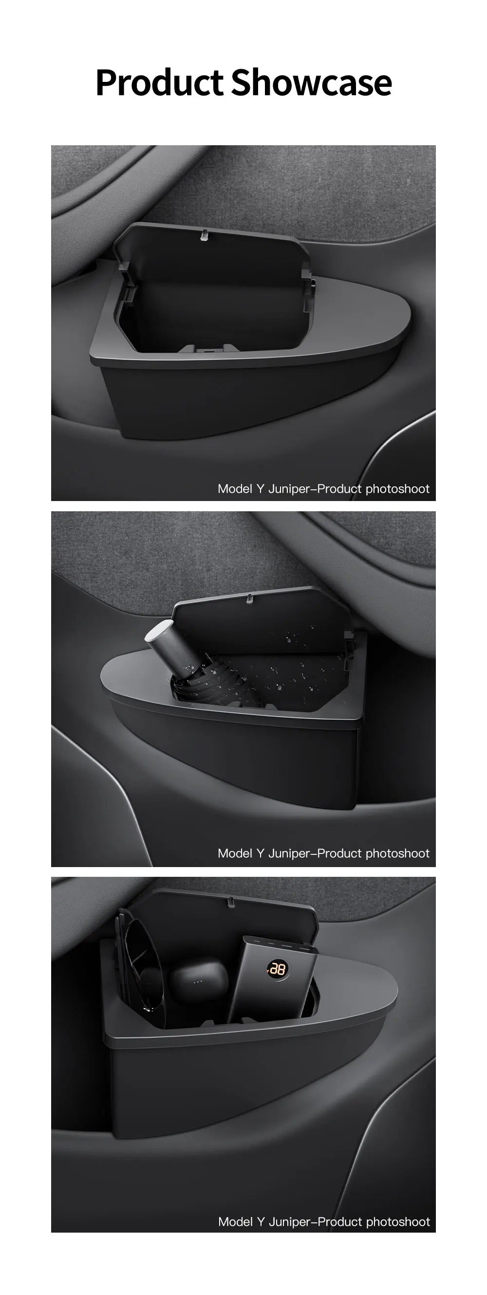 2025-2026 Tesla Model Y Juniper Front Door Privacy Storage Box | 2-Pack