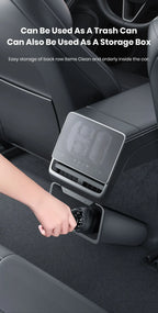 Tesla Model 3 Y Highland Rear Seat Trash Can Magnetic Storage Box Bin