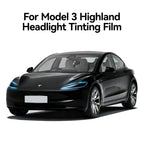 Tesla Model 3 Highland Smoked TPU Headlight Protection Film (2024+)