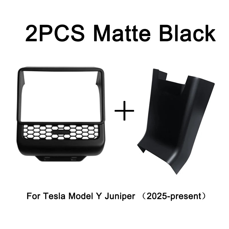 Tesla Model 3 Model Y Juniper 2025+ Armrest Console Cover Rear Air Vent Mask Holder Rear Protection Kick Panel Interior Trim