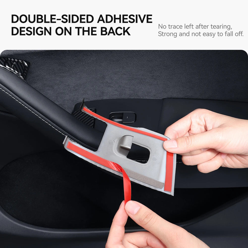 Tesla Model 3 Y Carbon Fiber Interior Door Button & Window Switch Trim