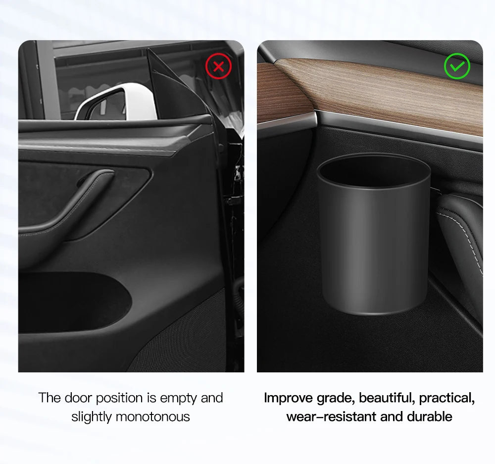 Tesla Model 3/Y Door Side Cup Holder Inserts (4-Piece Set) - TPE