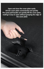 Tesla Model Y Launch/Juniper 2025 ABS Trunk Lid Handle Spare Box Cover Plate Handle Auxiliary Puller Car Accessories 2PCS