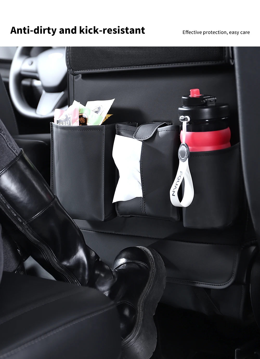 Tesla Model 3 Y Highland Juniper Seat Back Protector & Kick Mat
