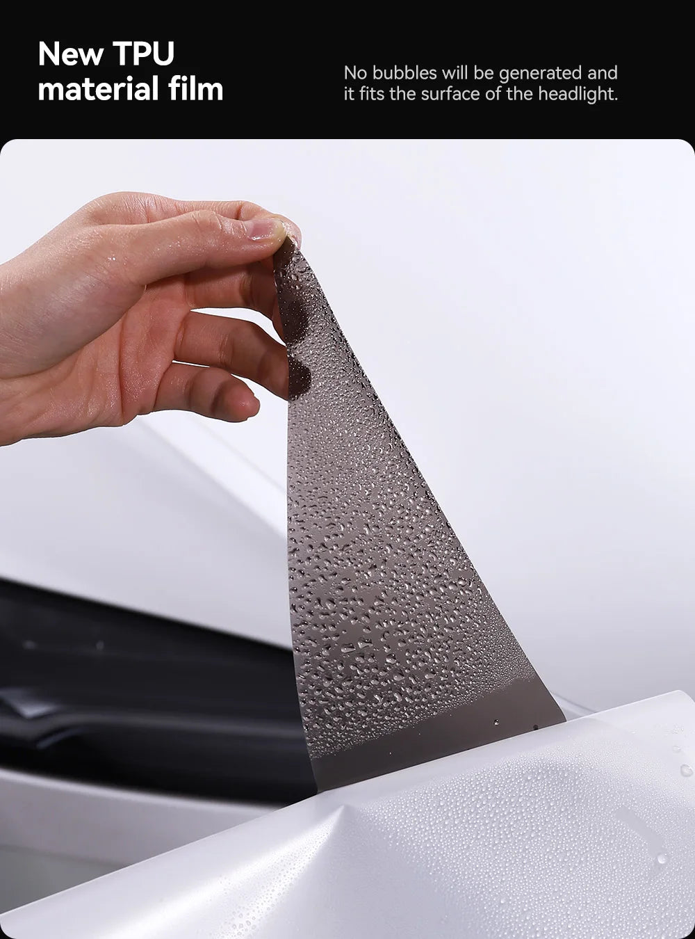 Tesla Model 3 Highland Smoked TPU Headlight Protection Film (2024+)