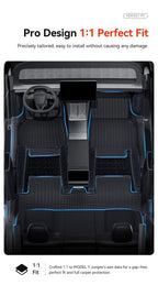 Tesla Model Y Juniper 2026 TPE Floor Mats with Door Sill Protection