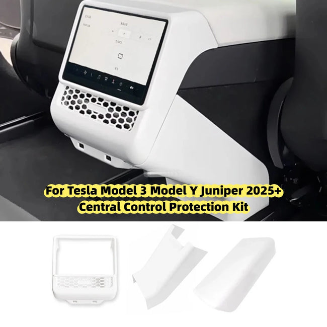 Tesla Model 3 Model Y Juniper 2025+ Armrest Console Cover Rear Air Vent Mask Holder Rear Protection Kick Panel Interior Trim Hover Image