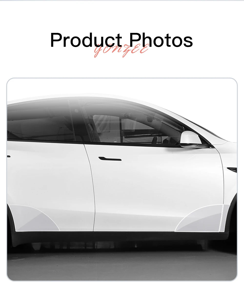 Tesla Model Y Juniper 2026 Door Edge Protection Film TPU Transparent