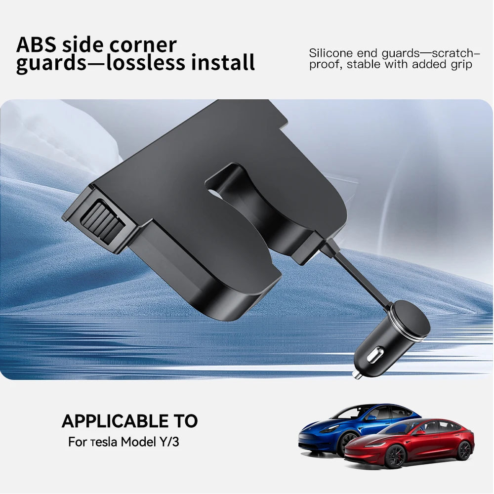 45W Hidden GaN USB Hub for Tesla Model 3 Highland & Model Y Juniper