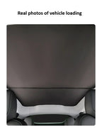 Tesla Model Y Launch/Juniper 2025 Ice Crystal Sunroof Sunshade Upgrade Interior Accessories Roof Sun Visor Sunshade Curtain