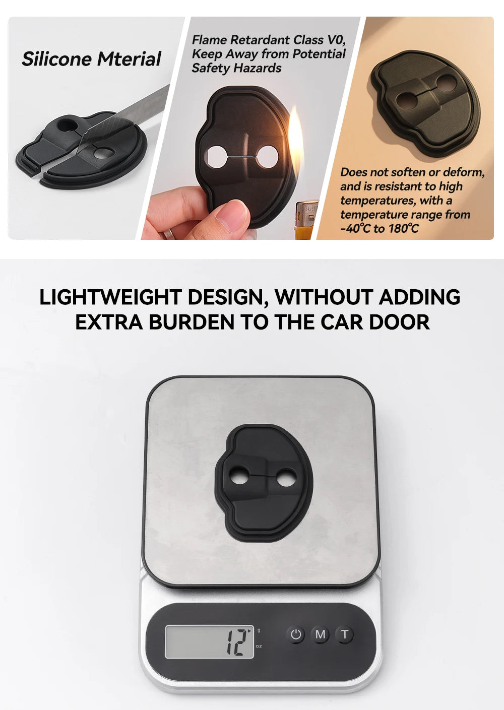 Tesarca Silicone Door Lock Cover for Tesla Model 3 Y Highland Juniper