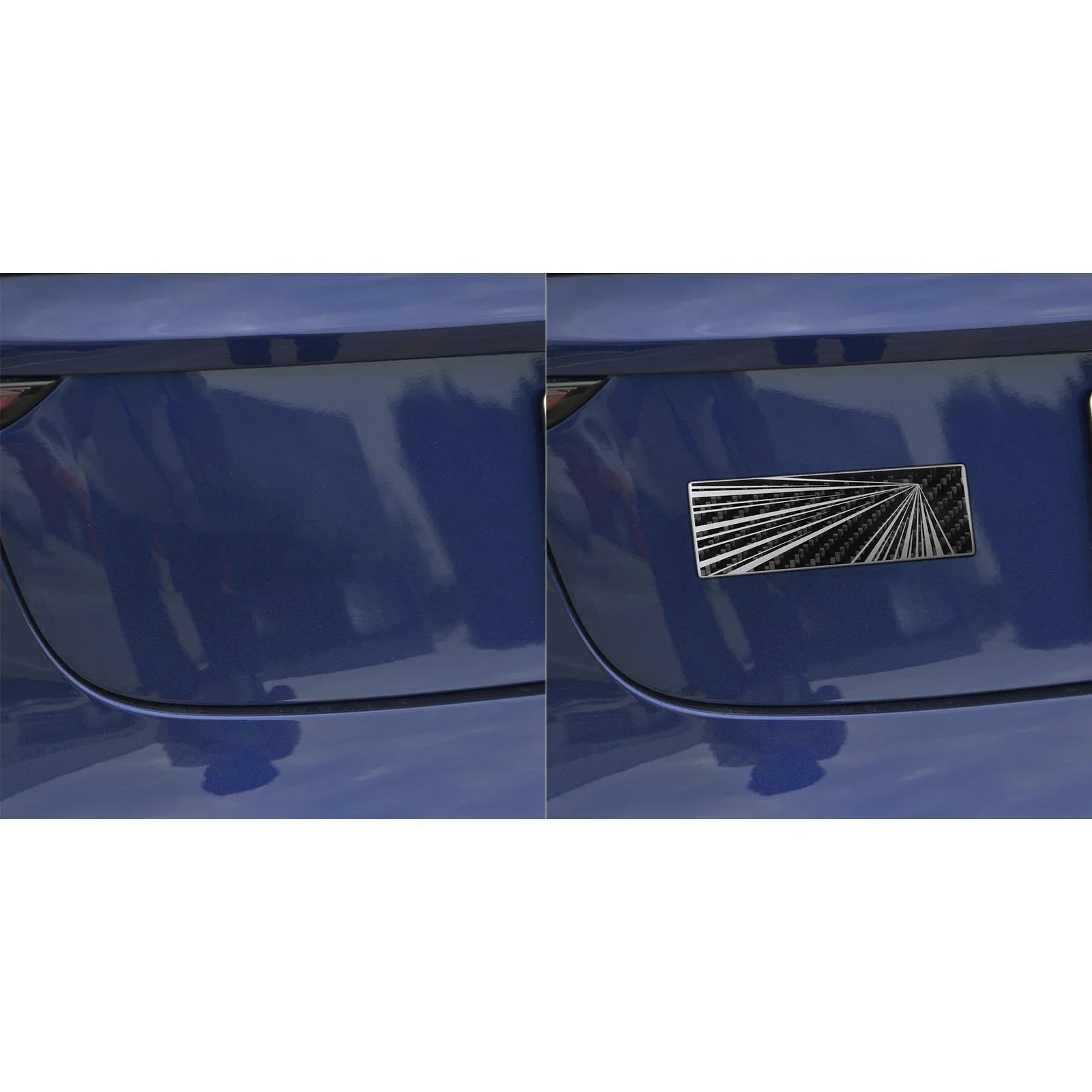 Vehicle Label Badge for Tesla Model 3/Y/S/X Juniper Tail Mark High Performance Creative Decor Real Carbon Epoxy Resin Sticker