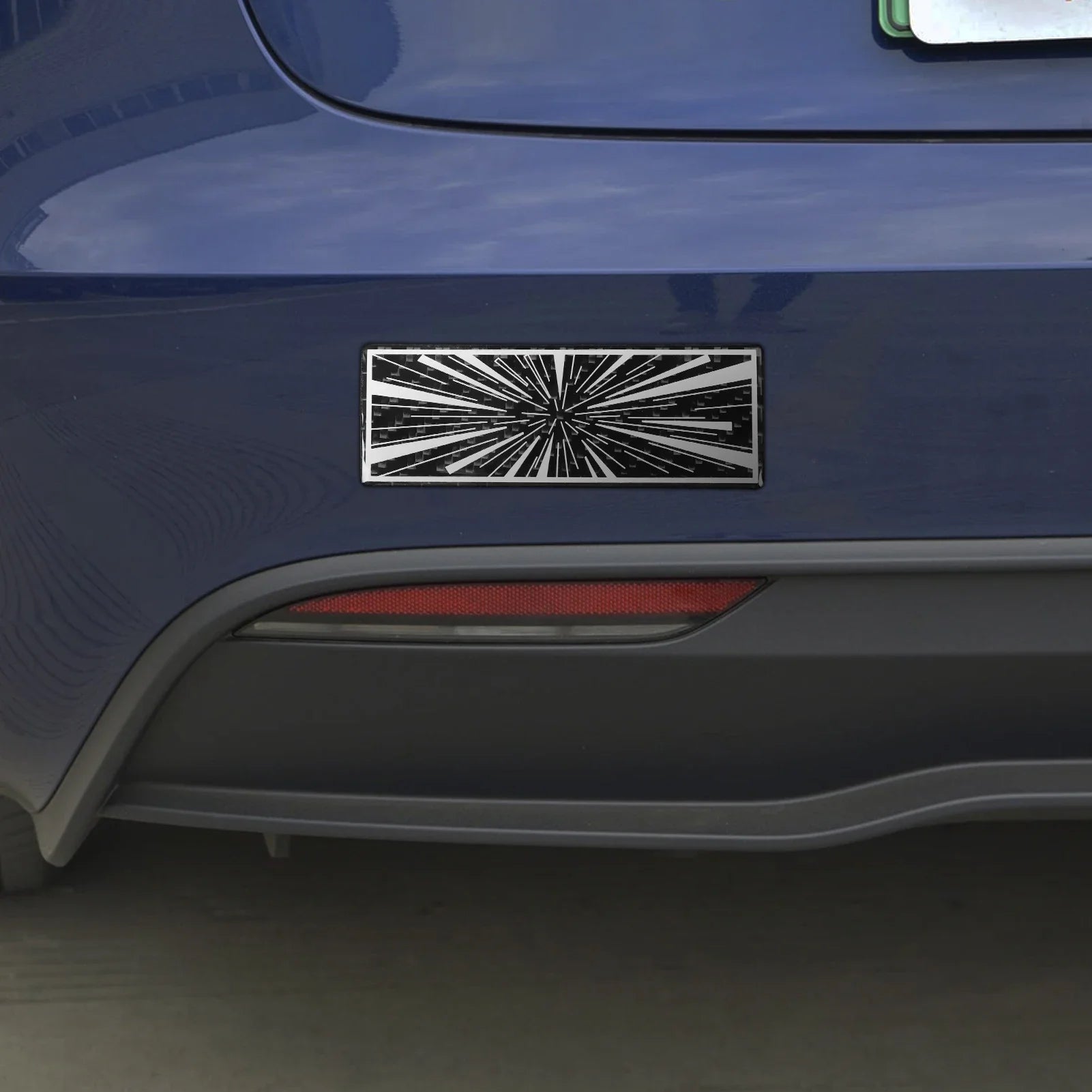 Vehicle Label Badge for Tesla Model 3/Y/S/X Juniper Tail Mark High Performance Creative Decor Real Carbon Epoxy Resin Sticker