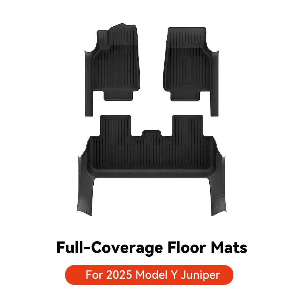 Tesla Model Y Juniper 2026 TPE Floor Mats with Door Sill Protection
