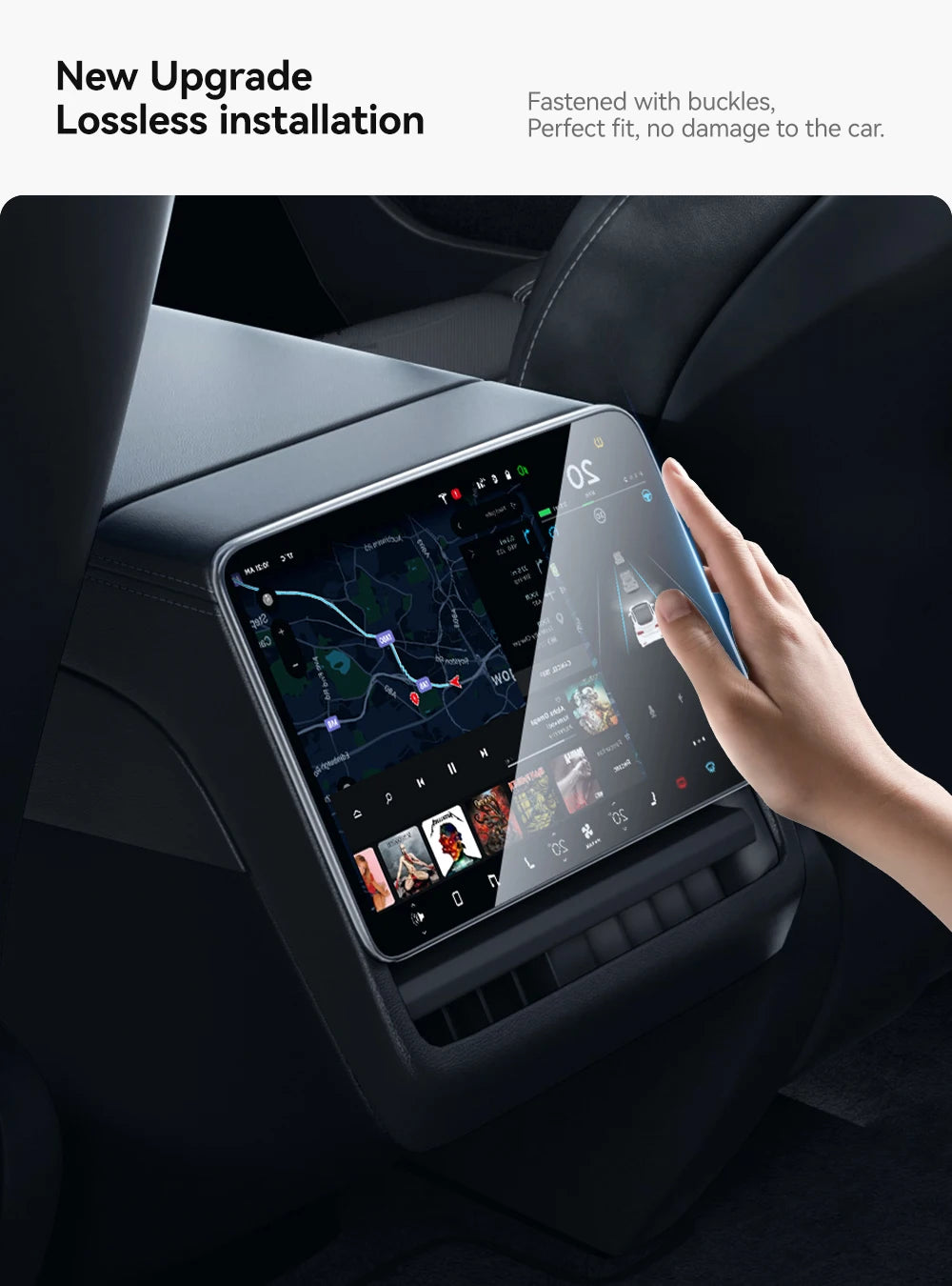 Universal Tesla Screen Protector for Model 3/Y (2024-2026) | All Generations Incl. Highland & Juniper
