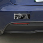 Vehicle Label Badge for Tesla Model 3/Y/S/X Juniper Tail Mark High Performance Creative Decor Real Carbon Epoxy Resin Sticker