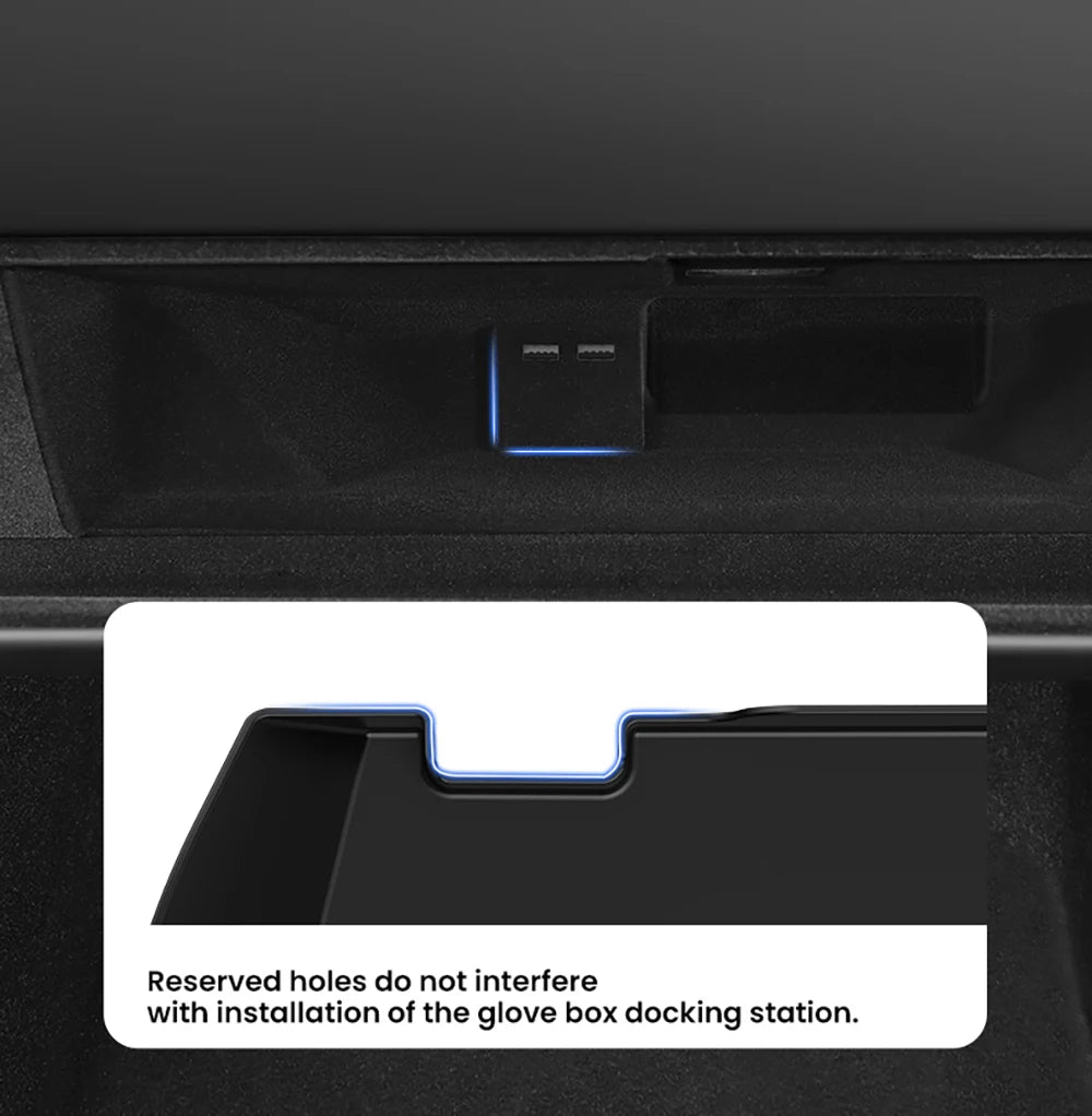 Tesla Model 3 Highland Model Y Juniper Glove Box Organizer Drawer