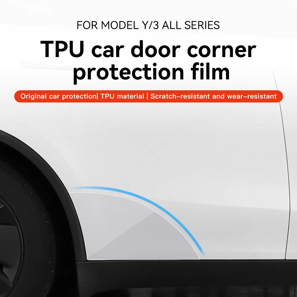 Tesla Model Y Juniper 2026 Door Edge Protection Film TPU Transparent