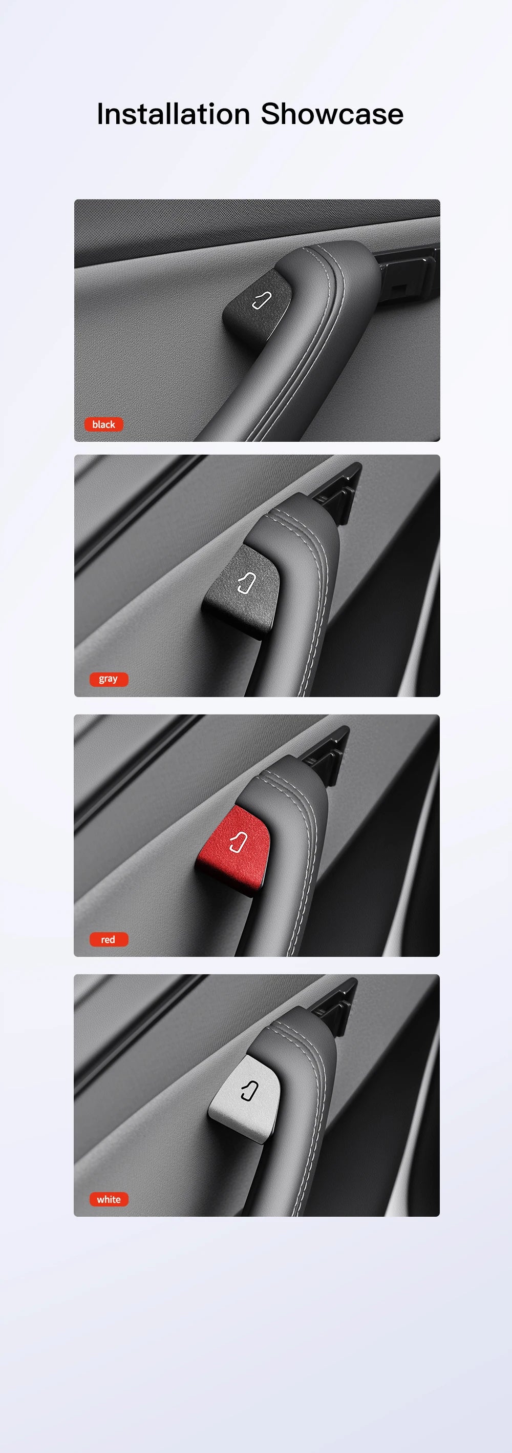 Tesarca Suede Door Button Cover for Tesla Model 3 Y Highland Juniper