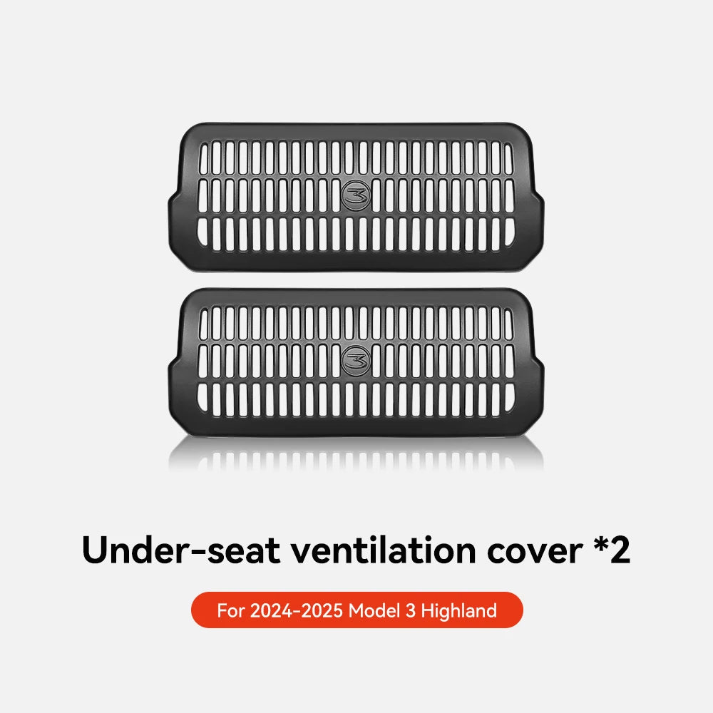 Under Seat Air Vent Cover Mesh for Tesla Model 3 & Y (2021-2026)