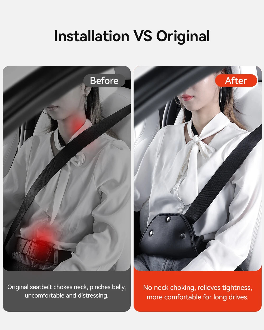 Universal Seatbelt Adjuster Neck Guard for Tesla Model 3 Y All Cars