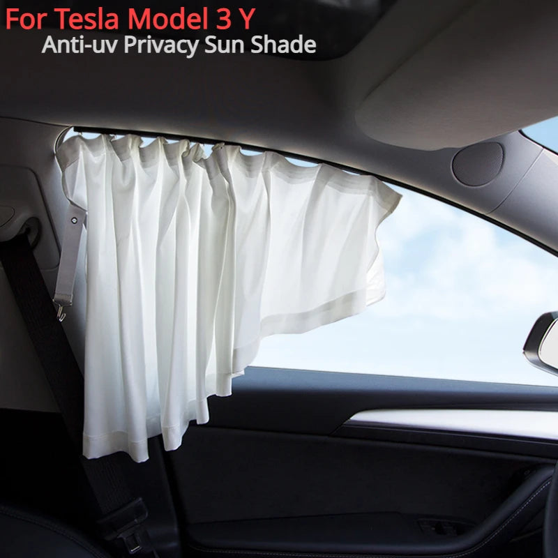 tesla model 3 highland 2024 Anti-uv Window Sunshade Side Window High-density Track Curtains for Camping Privacy Curtain