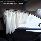 tesla model 3 highland 2024 Anti-uv Window Sunshade Side Window High-density Track Curtains for Camping Privacy Curtain
