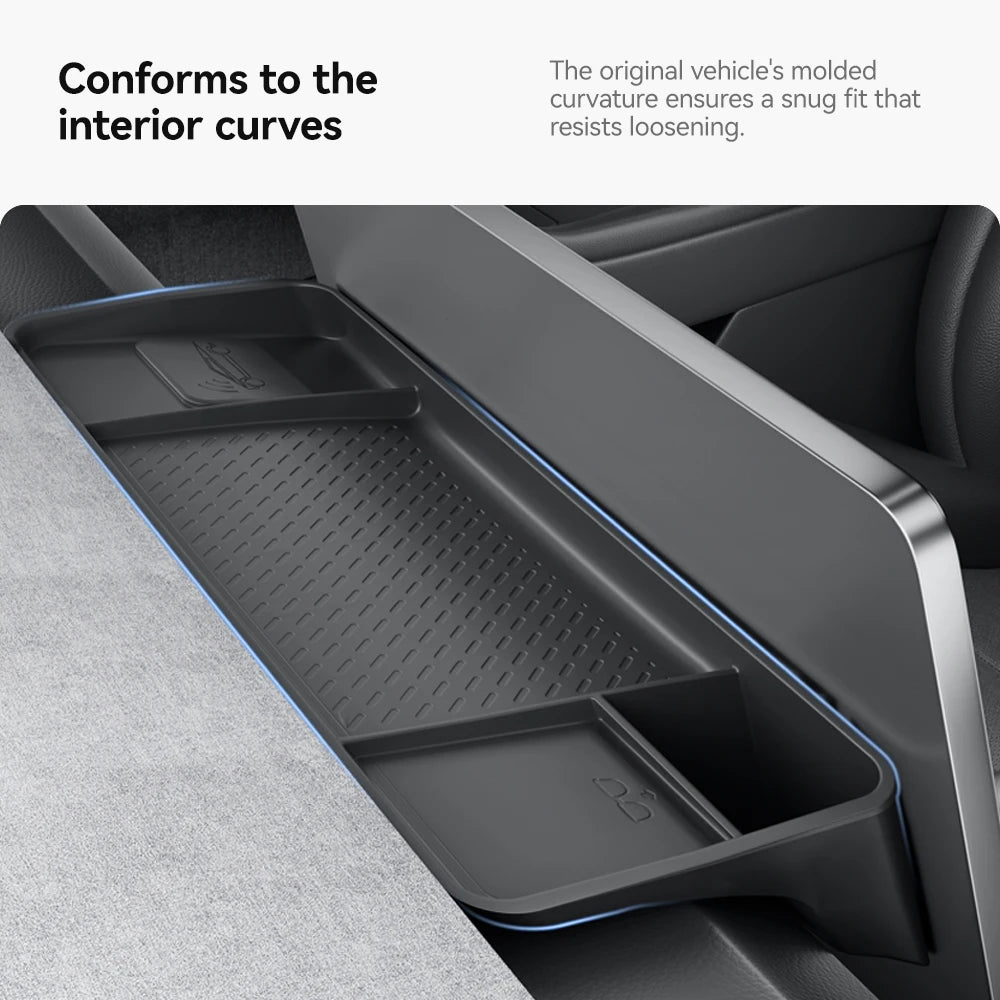 Tesla Model 3 Highland / Y Juniper Rear Screen Hidden Storage Box & Tissue Tray