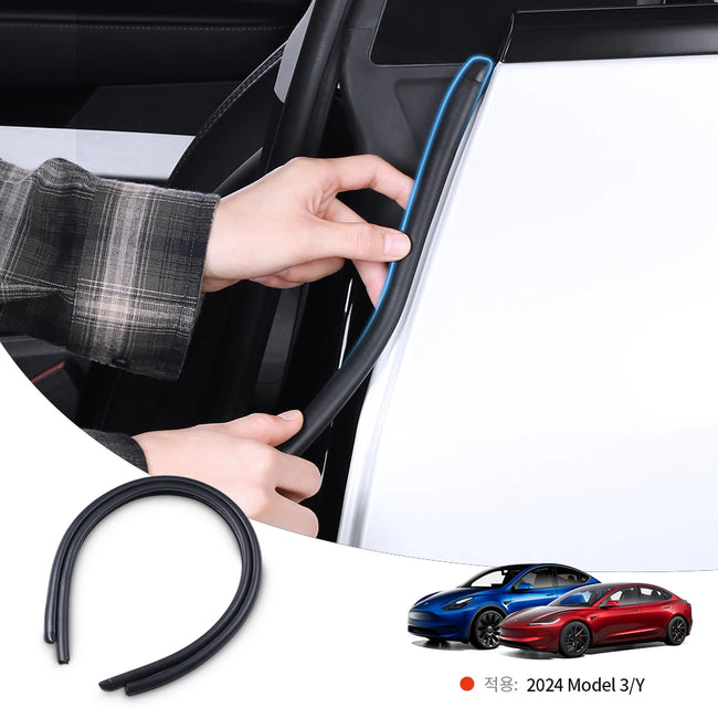 Tesla Model 3 Y Door Seal Kit Soundproof Weatherstrip （2021-2026） Hover Image