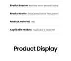 Car Rearview Mirror Protector For Tesla Model 3 Y Highland Juniper 2021-2025 Mirror Protector Vehicle Anti-collision Strip