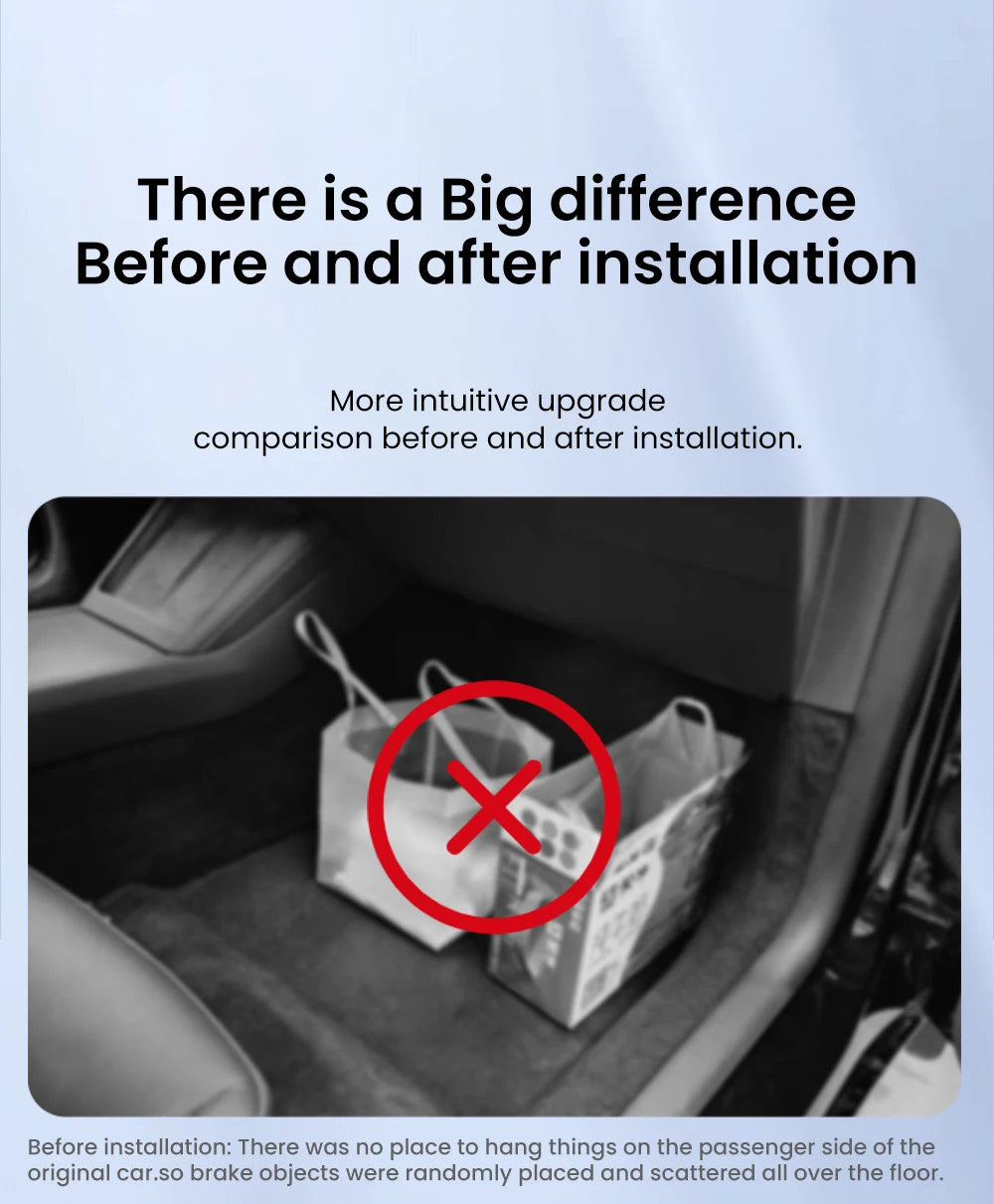 Hidden Glove Box Hook for Tesla Model 3 Highland Juniper & Model Y