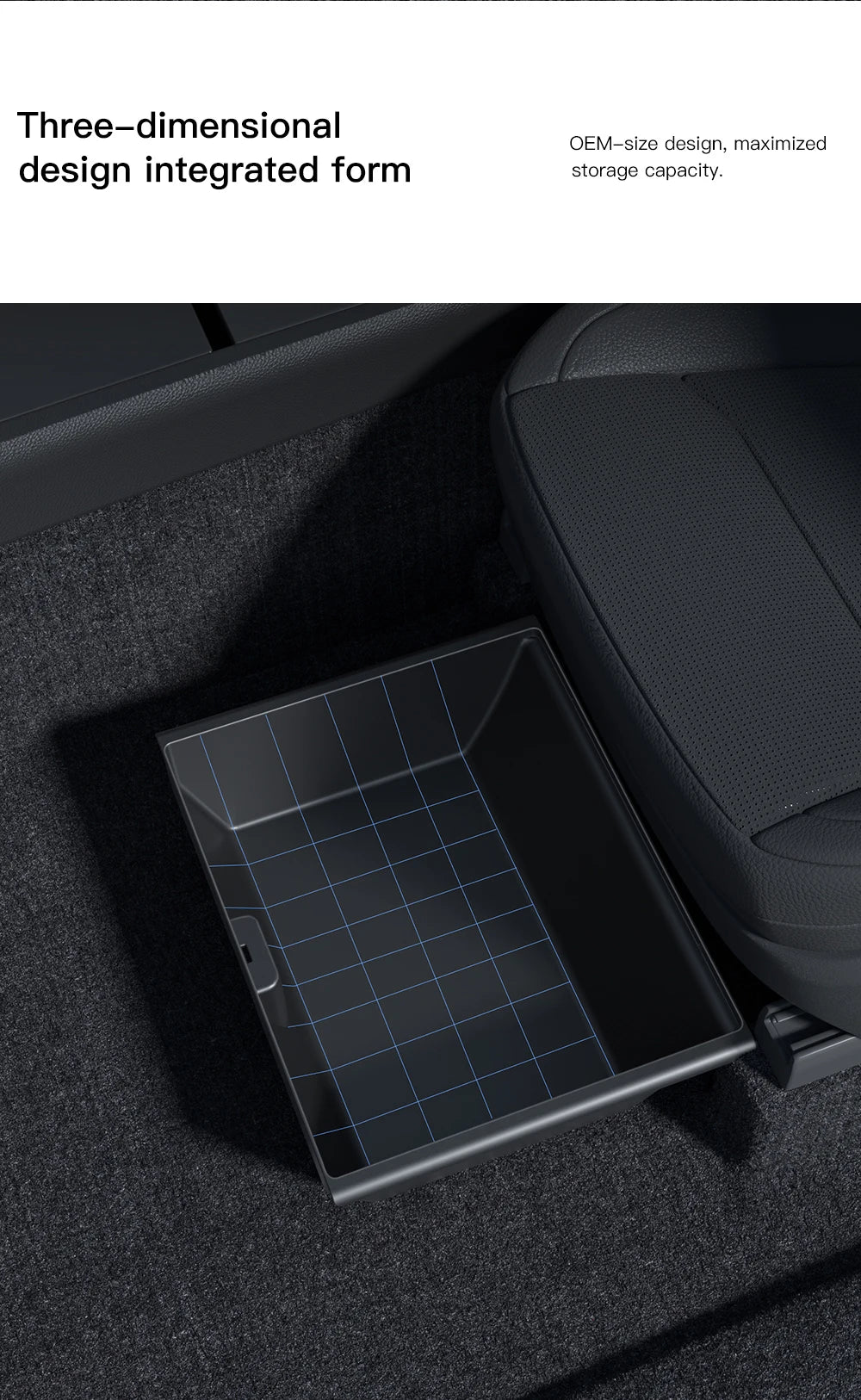 Under-Seat Storage for Tesla Model Y Juniper 2025