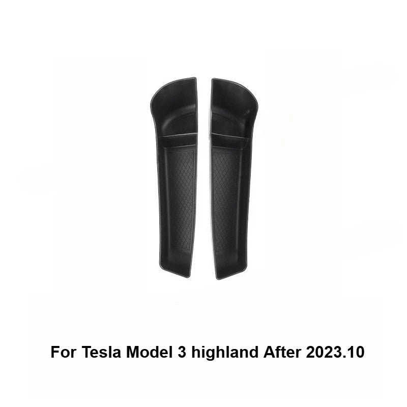 4Pcs Door Tray Organizer for Tesla Model Y Juniper Model 3 2017-2025+ Accessories Door Slot Tray Organizer Door Side Storage Box