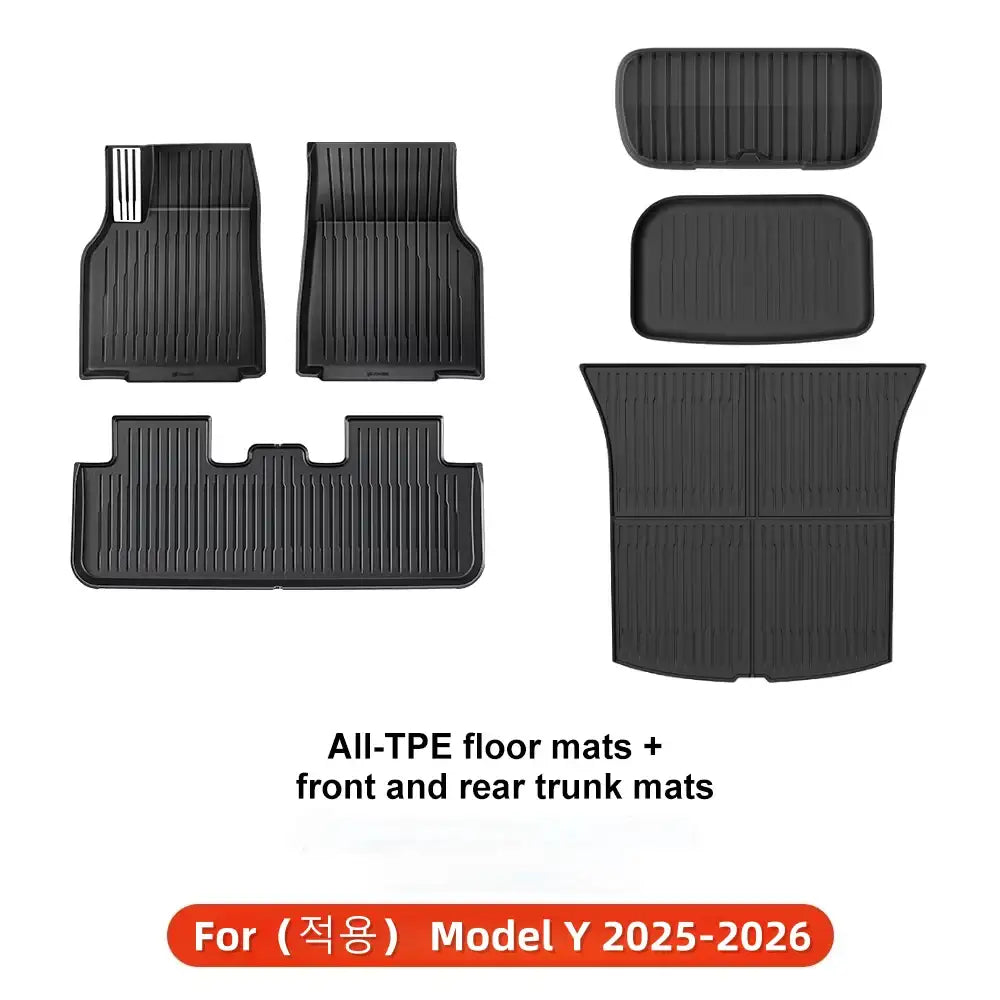 Model Y 25+ Juniper - All-TPE Floor Mats + Trunk Set (6 Pcs)