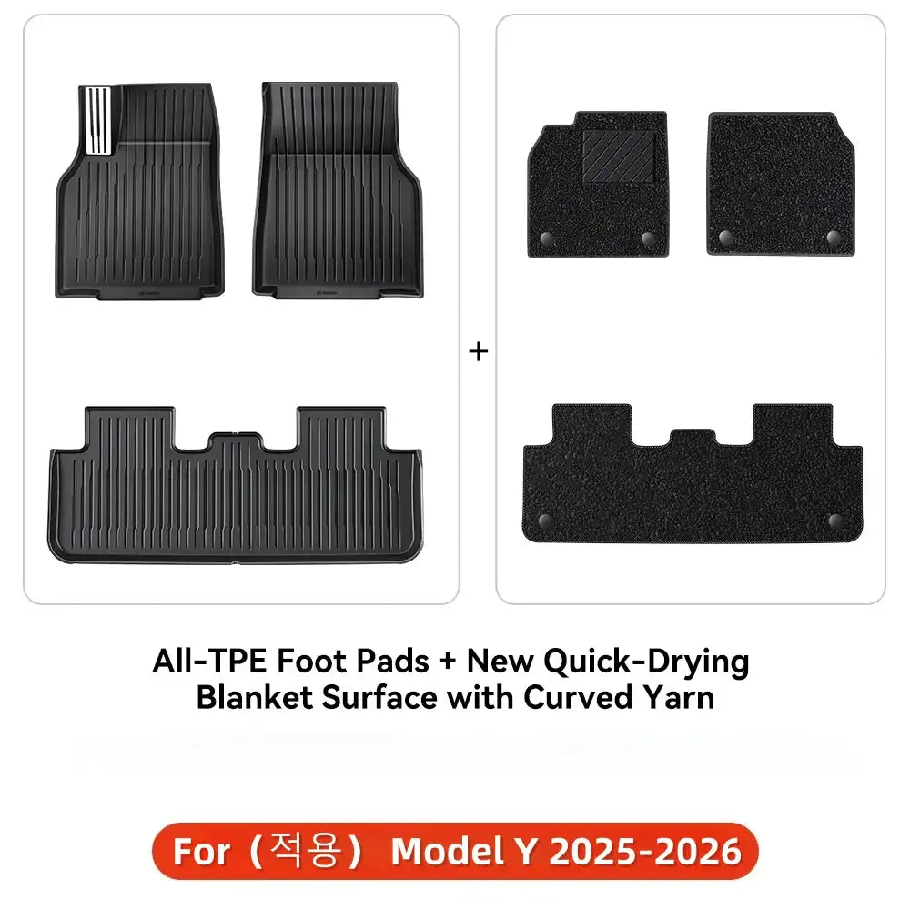 Model Y 25+ Juniper - TPE + Quick-Dry Carpet Set (6 Pcs)
